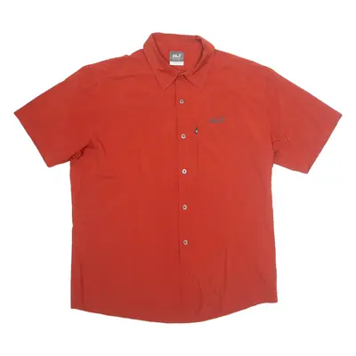 JACK WOLFSKIN Mens Plain Shirt Orange L