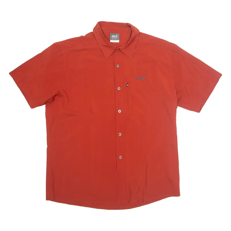 JACK WOLFSKIN Mens Plain Shirt Orange L