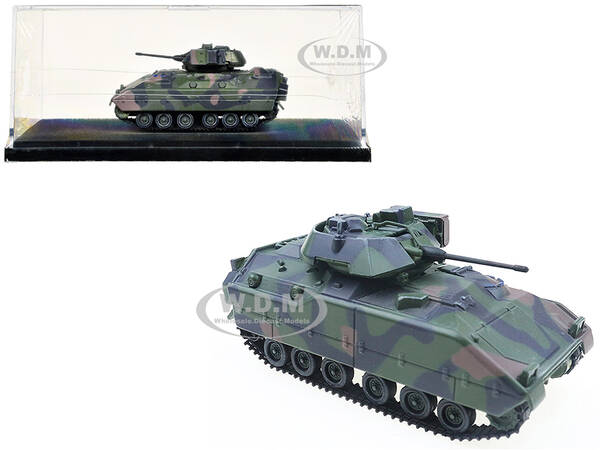 M2 Bradley Infantry Fighting Vehicle Tank United States Army Green Camouflage 1/72 Diecast Model