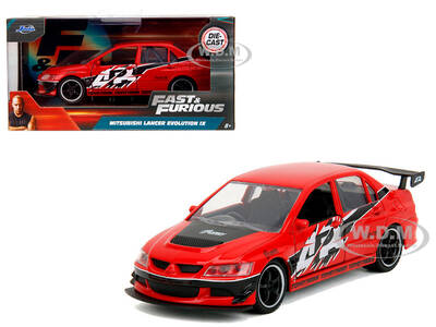 Mitsubishi Lancer Evolution IX Red with Graphics The Fast and the Furious: Tokyo Drift (2006) Movie Fast & Furious Series...