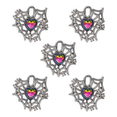 Rack Plating Alloy Glass Pendants