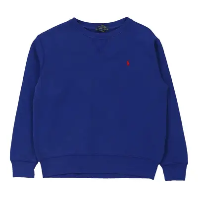 Age 8-9 Ralph Lauren Sweatshirt - Medium Blue Cotton Blend