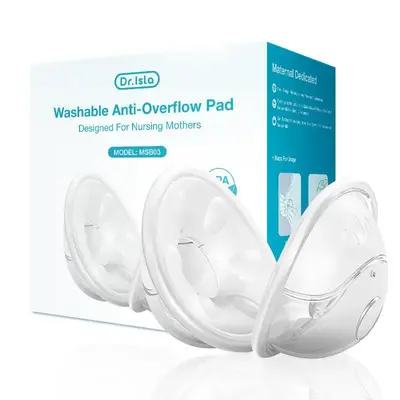 Silicone Breast Pads, 2 Counts/set Washable Anti-overflow Pad, Breastfeeding Accessories for Newborns & Infants, Baby & Mater...