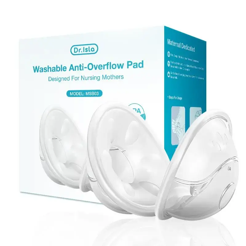 Silicone Breast Pads, 2 Counts/set Washable Anti-overflow Pad, Breastfeeding Accessories for Newborns & Infants, Baby & Mater...