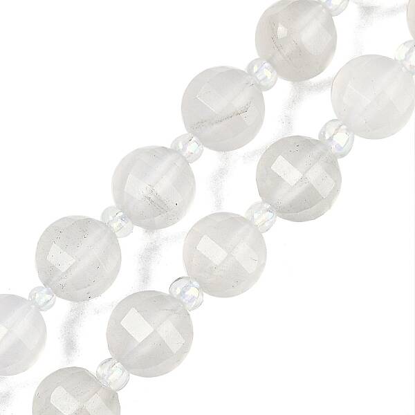 Natural White Jade Beads Strands