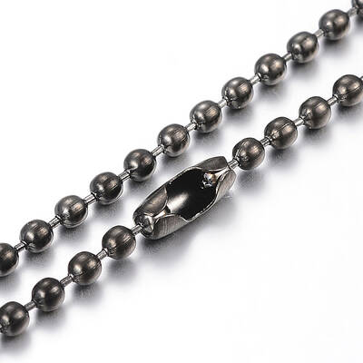 304 Stainless Steel Ball Chain Necklaces Making