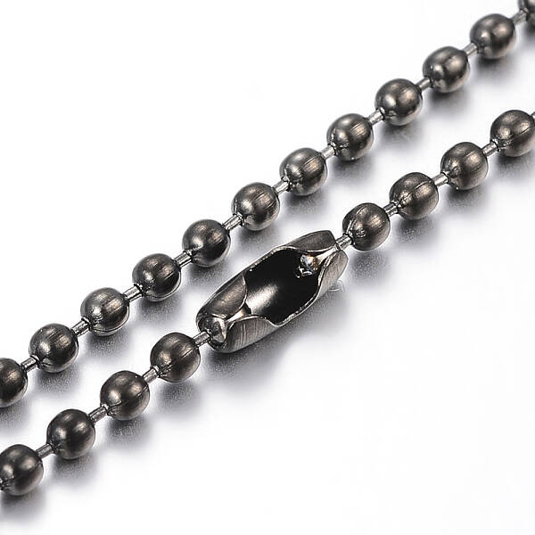 304 Stainless Steel Ball Chain Necklaces Making