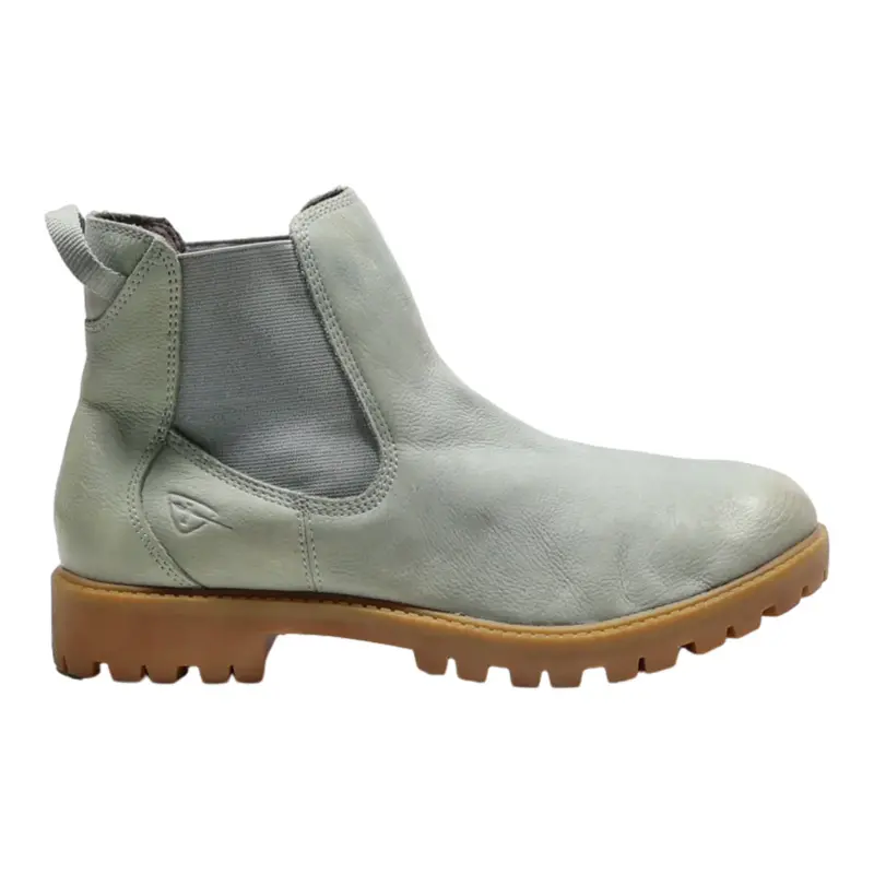 TAMARIS Chelsea Boots Blue Leather Womens UK 8