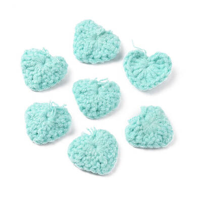Handicraft Cotton Knitting Heart Ornament Accessories