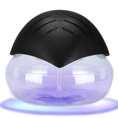 Air Purifier, Water Filter Air Washer, Essential Oil Aroma Diffuser with LED Color Night Light, Mini Air Cleaner for Home Off...