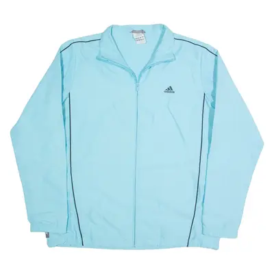 ADIDAS Womens Shell Jacket Blue UK 20