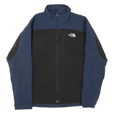 THE NORTH FACE Mens Track Jacket Blue Colourblock L