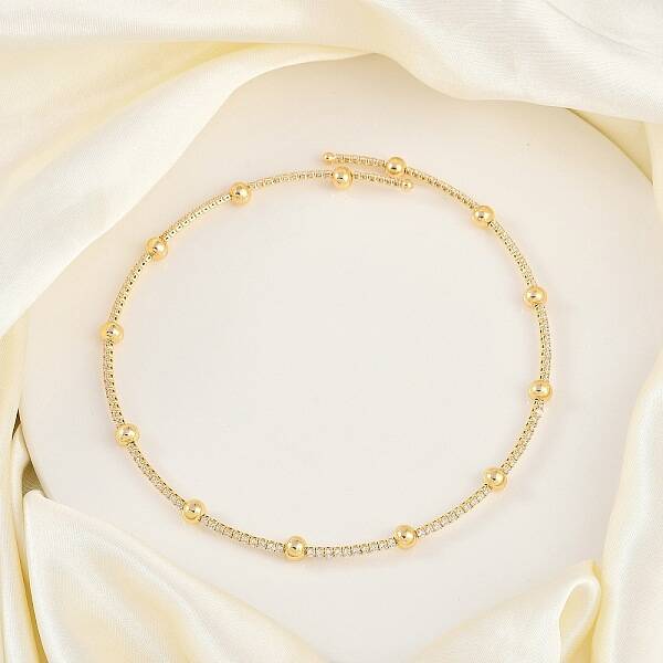 Brass Ball Choker Necklaces for Women