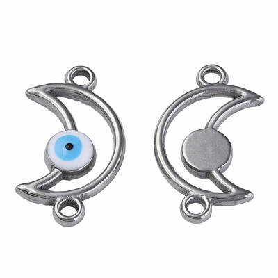 304 Stainless Steel Enamel Connector Charms