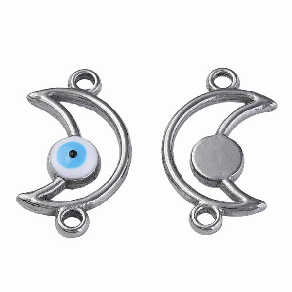 304 Stainless Steel Enamel Connector Charms