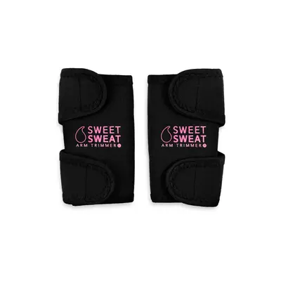 Sports Research Sweet Sweat Arm Trimmers for Men & Women | Increases Heat & Sweat Production to The Bicep Area (Pink, Large)