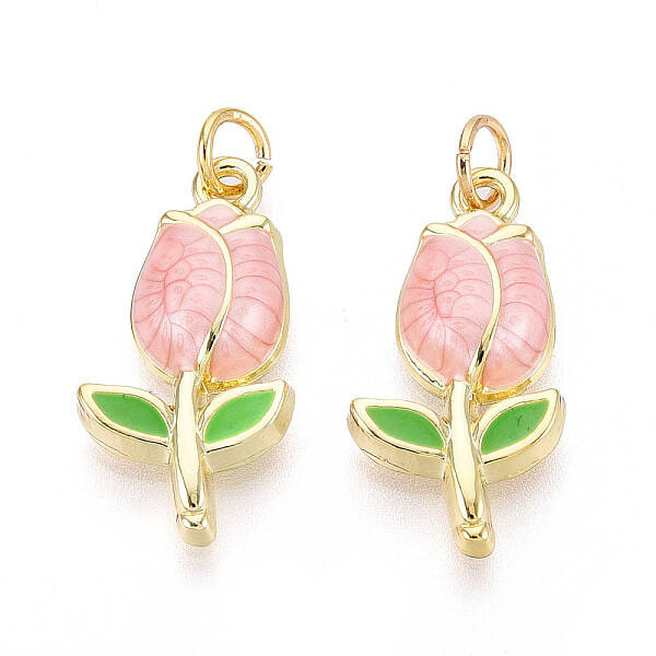 Brass Enamel Pendants