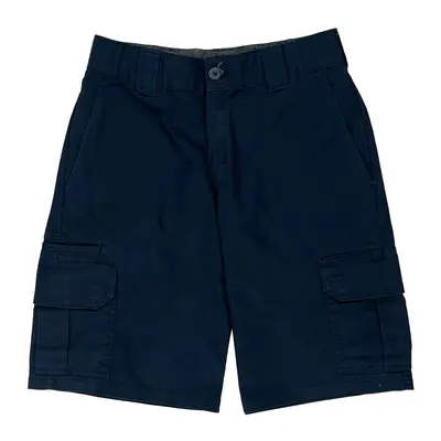 Dickies Cargo Shorts - 30? Waist Navy Polyester Blend