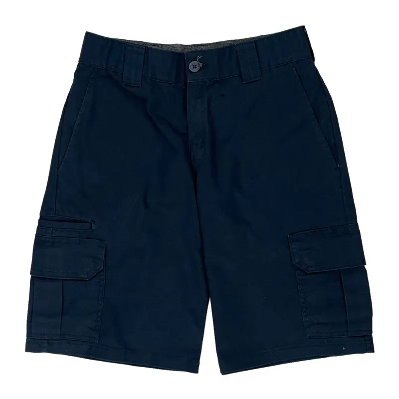 Dickies Cargo Shorts - 30? Waist Navy Polyester Blend