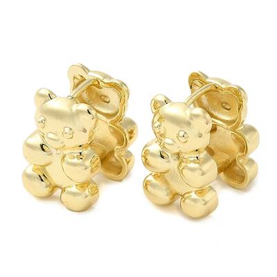 Rack Plating Brass Hoop Earrings