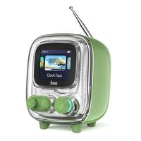 Divoom Tiivoo-2 Portable Bluetooth Speaker with FM Radio,Pixel Art Retro Mini Small Cute Wireless Speaker,Vintage Decor Suitb...
