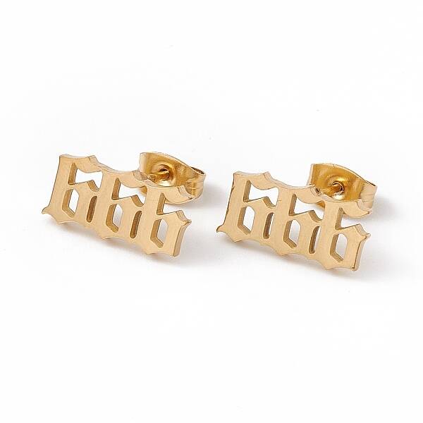 Number Earrings
