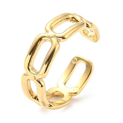 304 Stainless Steel Open Cuff Ring for Women