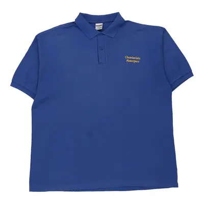 Chamberlain Motorsport Jerzees Polo Shirt - 2XL Blue Cotton