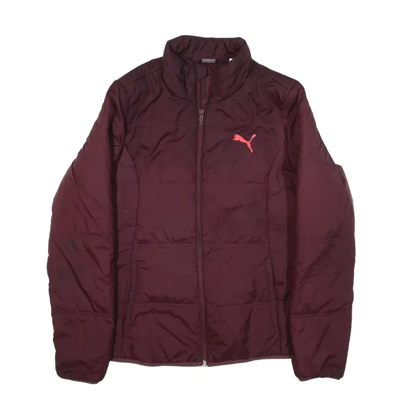 PUMA Insulated Puffer Jacket Maroon Womens M