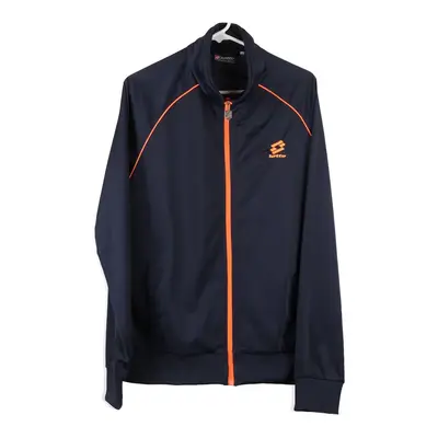 Lotto Track Jacket - Large Navy Polyester