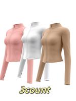 Women's Solid Thumb Hole Zip Up Sports Jacket, Long Sleeve Stand Collar Zip Front Outerwear for Gym Workout Running, Ladies S...