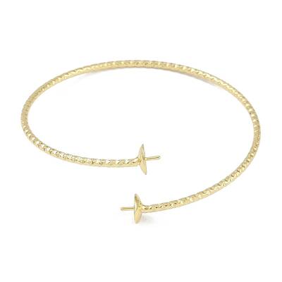 Brass Textured Open Cuff Bangle Making