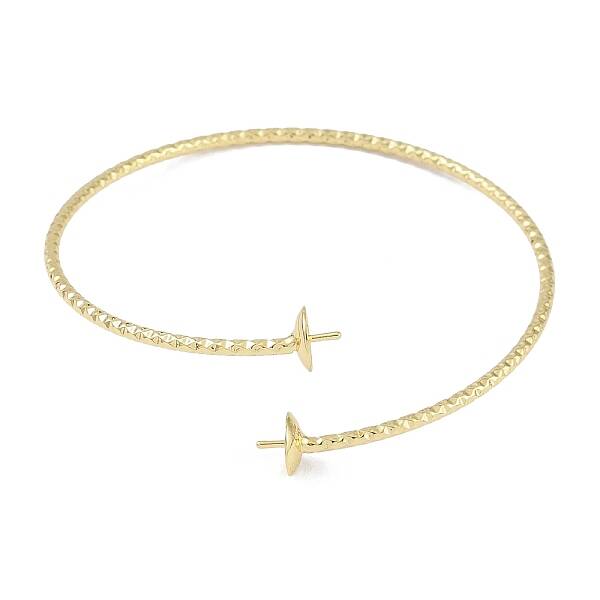 Brass Textured Open Cuff Bangle Making