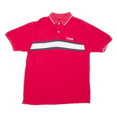CHAPS RALPH LAUREN Mens Polo Shirt Red M