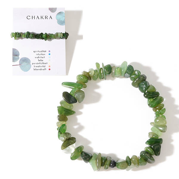 Natural Jade Chips Stretch Bracelets for Women