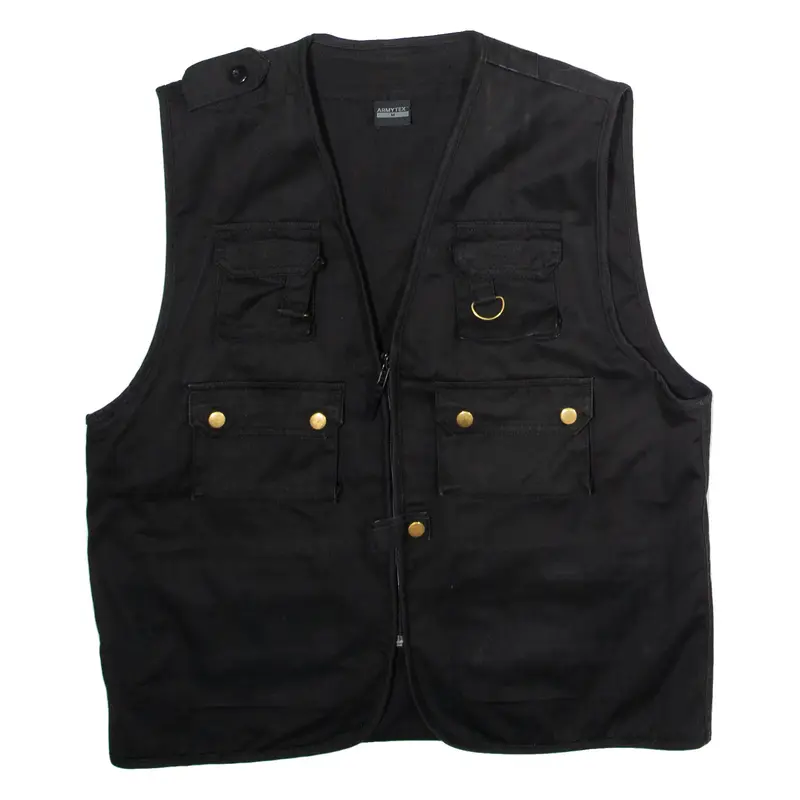 ARMYTEX Utility Mens Gilet Black Twill M
