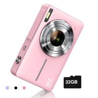 Digital Camera FHD 1080P Camera 32GB SD Card Digital Point and Shoot Camera with 16X Zoom Anti Shake Compact Small Camera for...