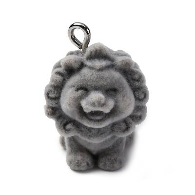 Flocky Animal Resin Pendants