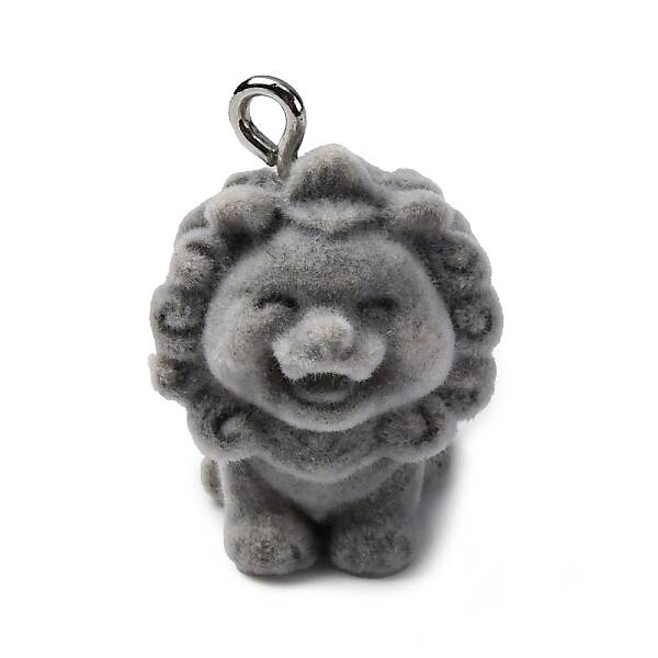 Flocky Animal Resin Pendants