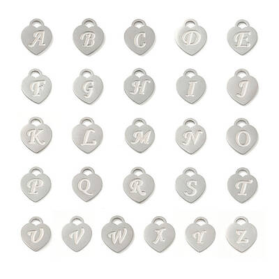 26Pcs 304 Stainless Steel Pendants