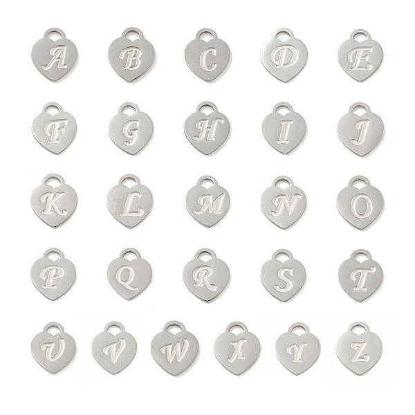 26Pcs 304 Stainless Steel Pendants