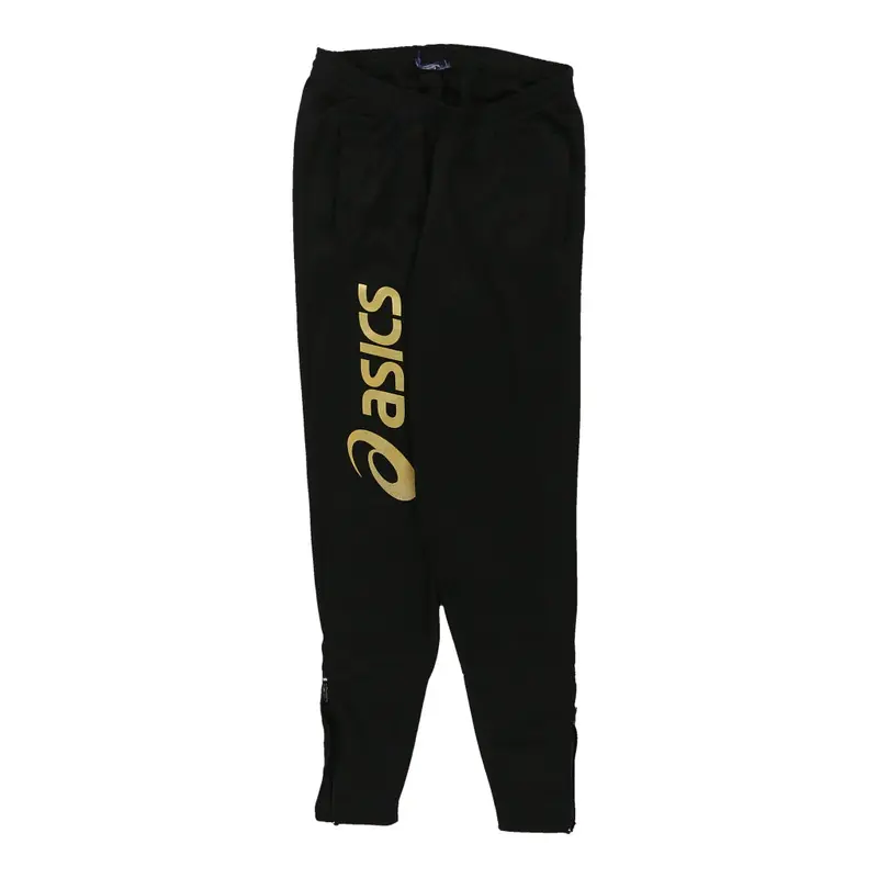 Age 10 Asics Tracksuit - Medium Black Polyester