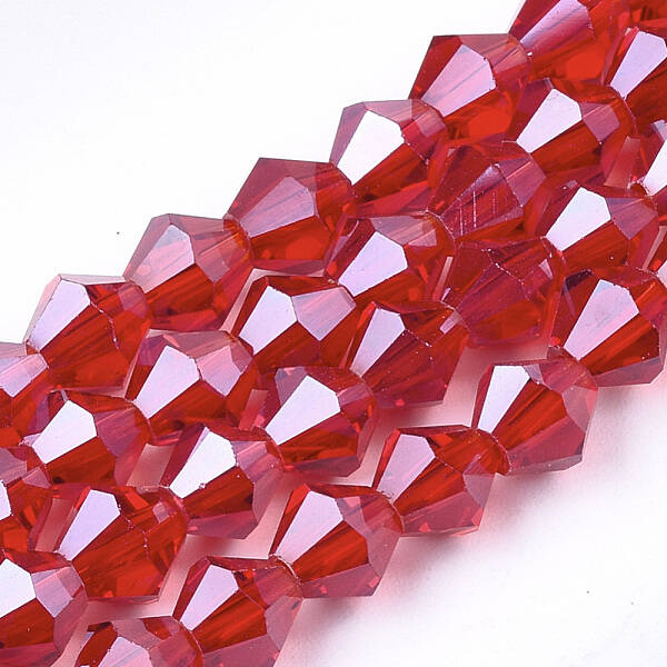 Electroplate Glass Beads Strands