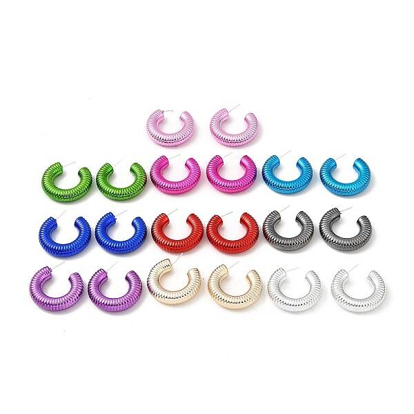 Ring Acrylic Stud Earrings