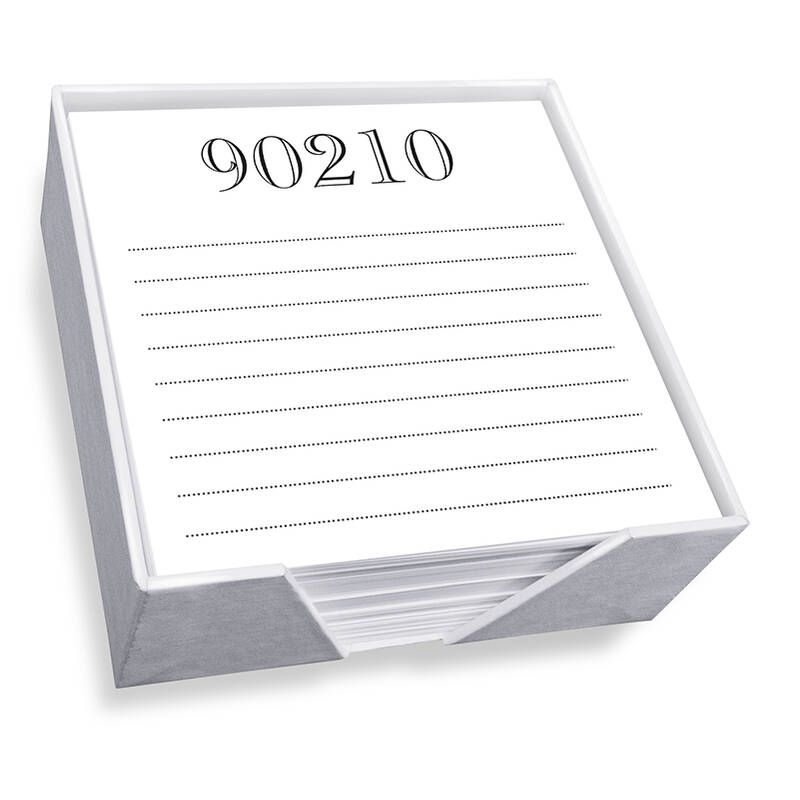 Brookland Memo Square - White with holder
