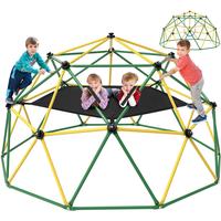 Bearbro 10ft climbing frame Swing Set with Saucer Swing and hammock(blue and green not included Swing and hammock), Jungle Gy...
