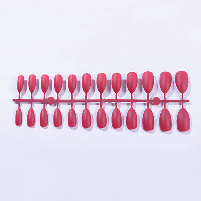 Solid Colors Matte Plastic False Nails Full Cover Fake Nails Tips