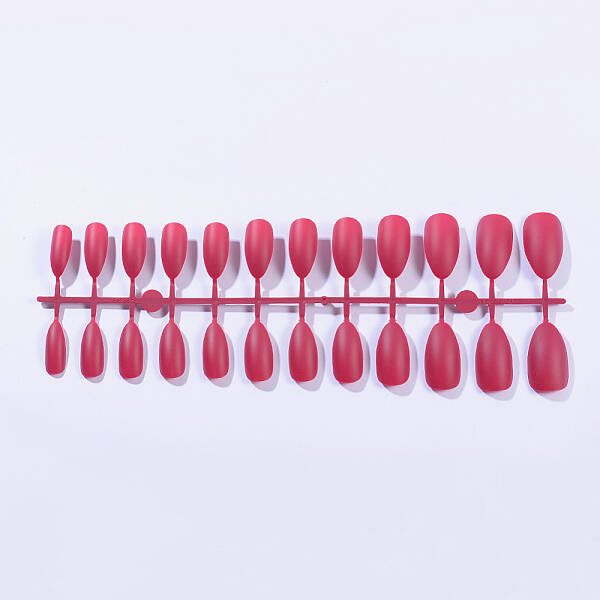 Solid Colors Matte Plastic False Nails Full Cover Fake Nails Tips