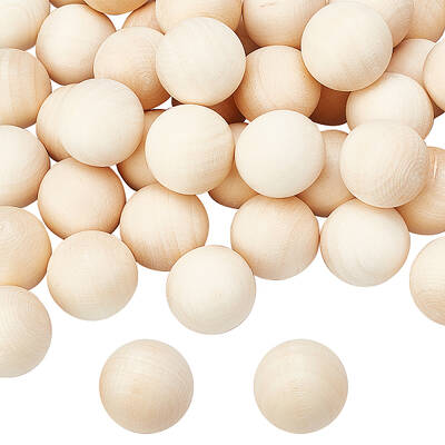 30pcs Natural Wooden Ball