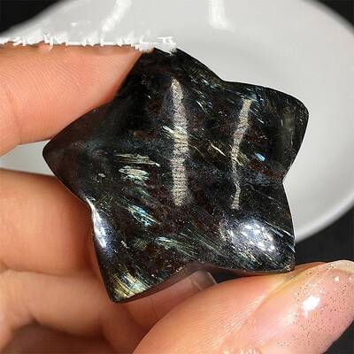 Natural Starburst Jasper  Figurines Statues for Home Office Desktop Decoration